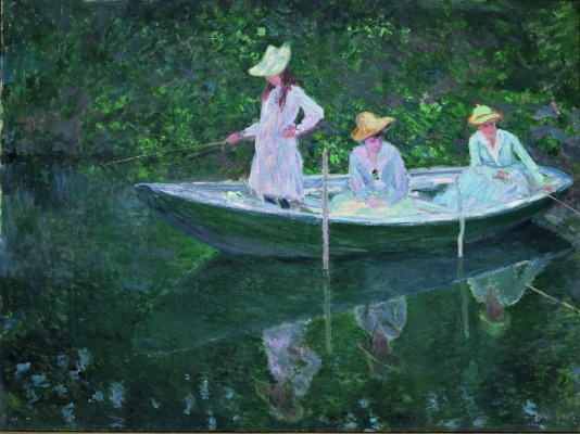Image redimensionée 16 -  Claude Monet - En norvégienne, la barque à Giverny.jpg 