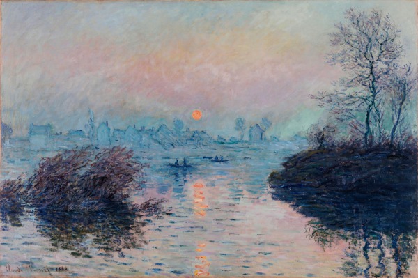 Image redimensionée 23 - Claude Monet - Soleil couchant à Lavacourt.jpg 