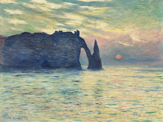 Image redimensionée 34 - Claude Monet - Étretat, soleil couchant.jpg 